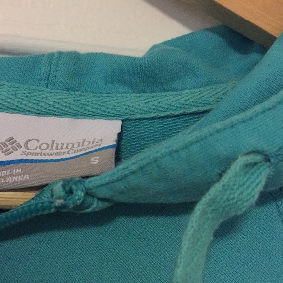Columbia Teal Zip Hoodie - Picture 3 of 3